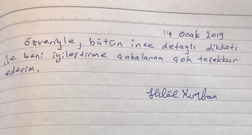 Manuel Terapi- Hilal Bey